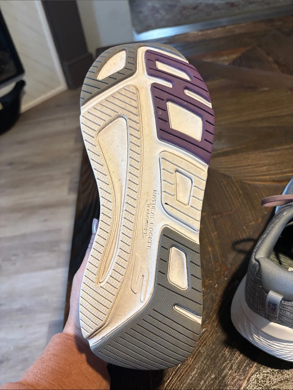 Skechers Light Gray Athletic Sneakers with Lavender Accents-NWOT or Box